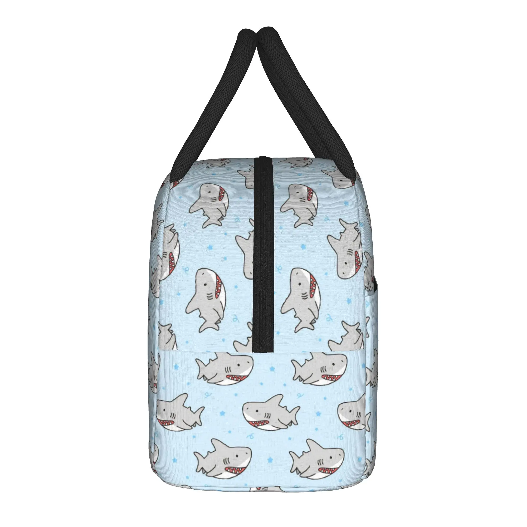 Cartoon Shark Insulated Lunch Bag Leakproof  Lunch Container Cooler Bag Lunch Box Tote Work  Travel Girl Boy