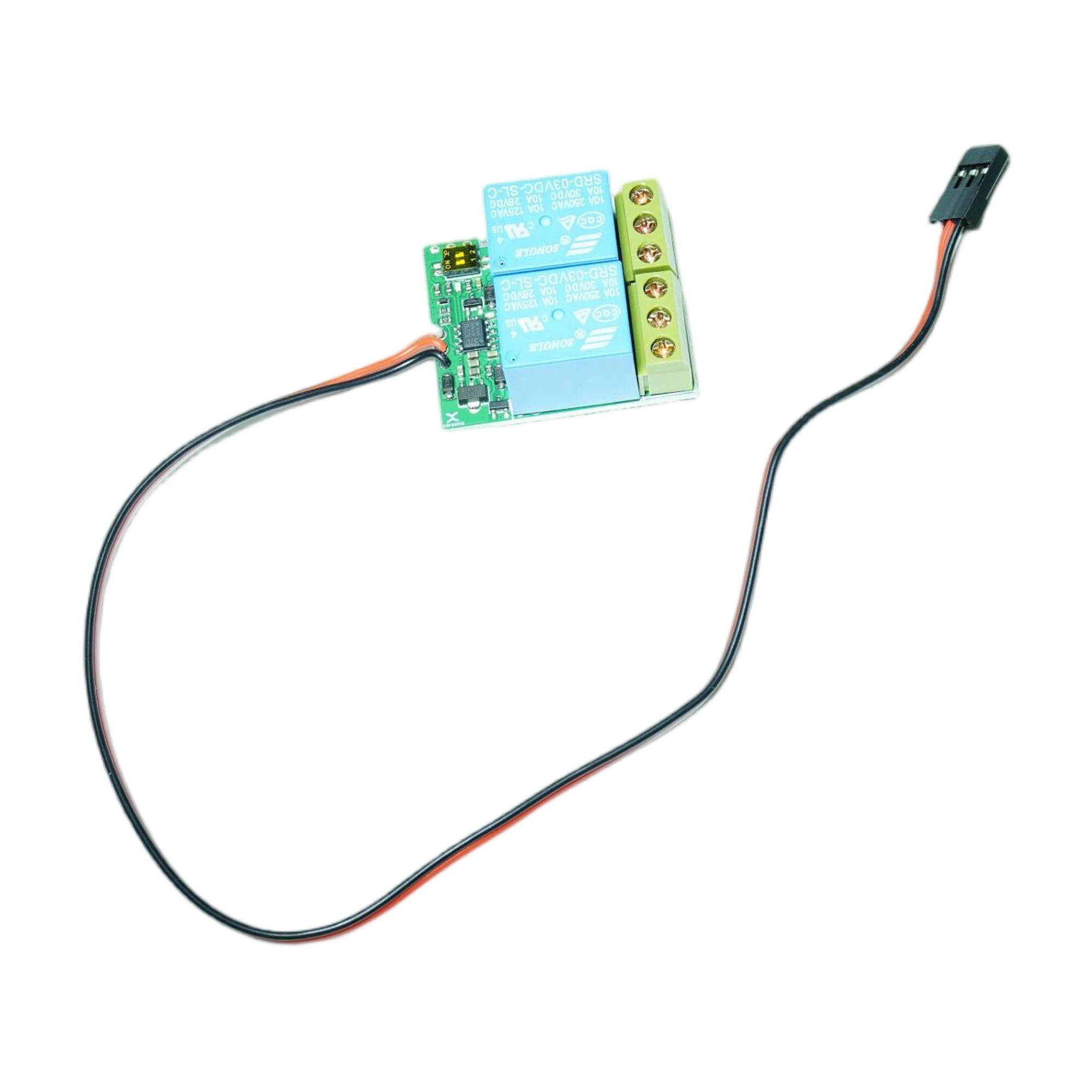 Dual Channel RC Relay Module 4 Working Mode PWM Electronic Switch 3.6-12V 250V/15A for RC Car Boat Motor Forward Reverse Control