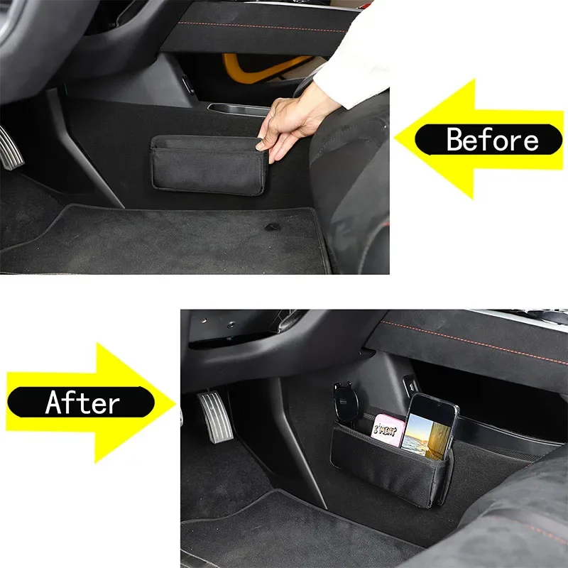

1Pcs Oxford Cloth For Lotus EMIRA 2021-2023 Car Center Console Side Storage Bag Mobile Phone Storage Bag Key Tray Accessories