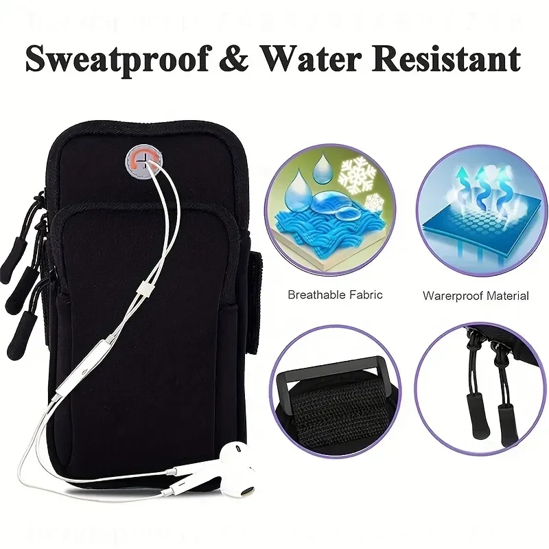 Waterproof Running Arm Bag for Mobile Phones Secure Storage During Exercise view 6