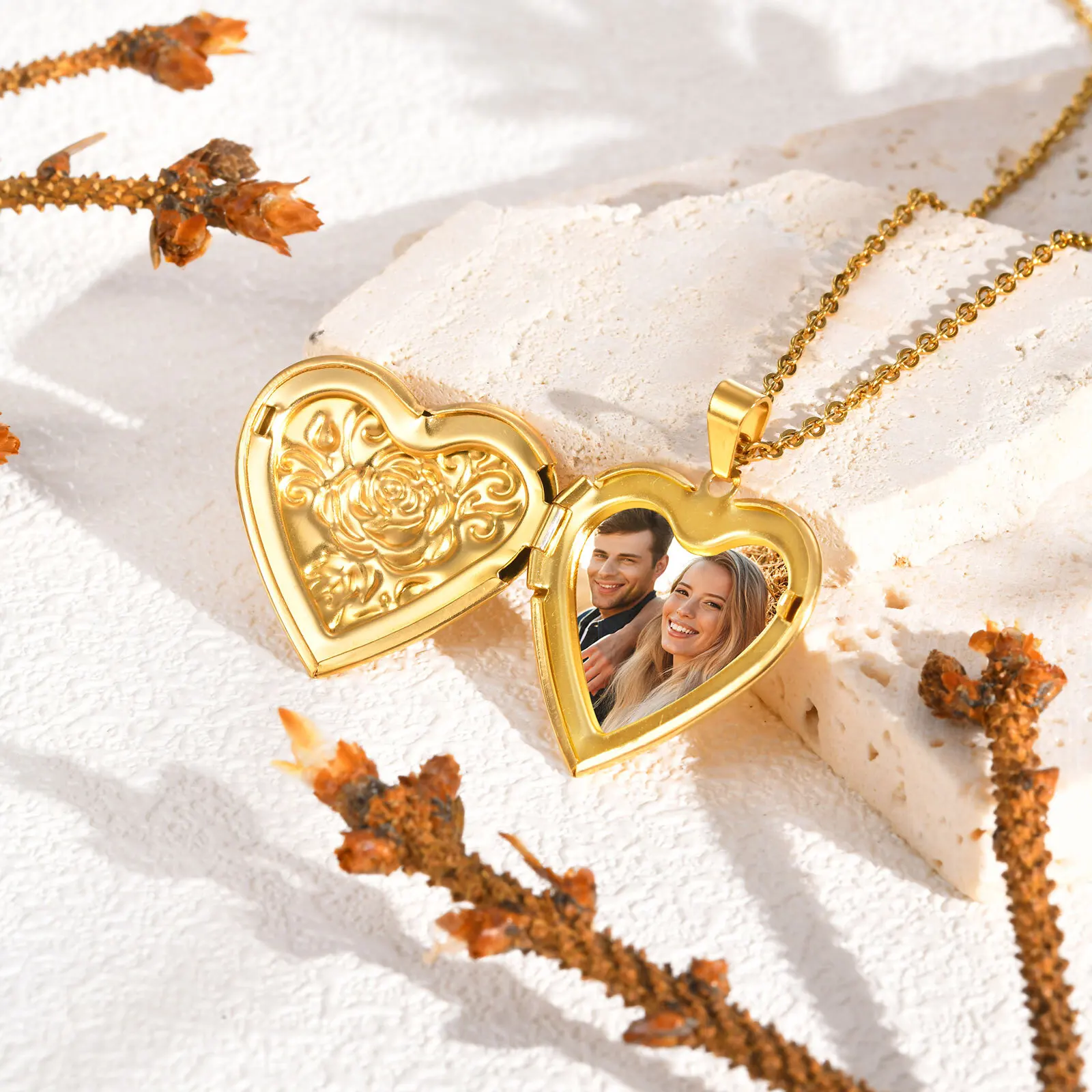 Collana con ciondolo a cuore personalizzato da donna, gioielli con collana con foto chiusa personalizzata, regalo di compleanno per festa di anniversario