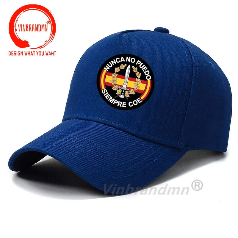 Classic Design Spain Special Forces Nunca No Puedo Siempre COE Baseball Caps Men Women Cotton Breathable Adjustable Visor Caps