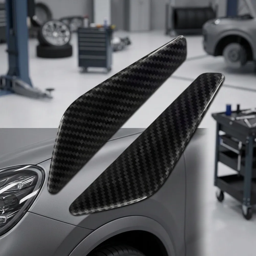 Mudguard Trim Carbon Fiber Replacement for BMW For X3 For F25 51117338569 51117338570 Direct Fit No Programming Required