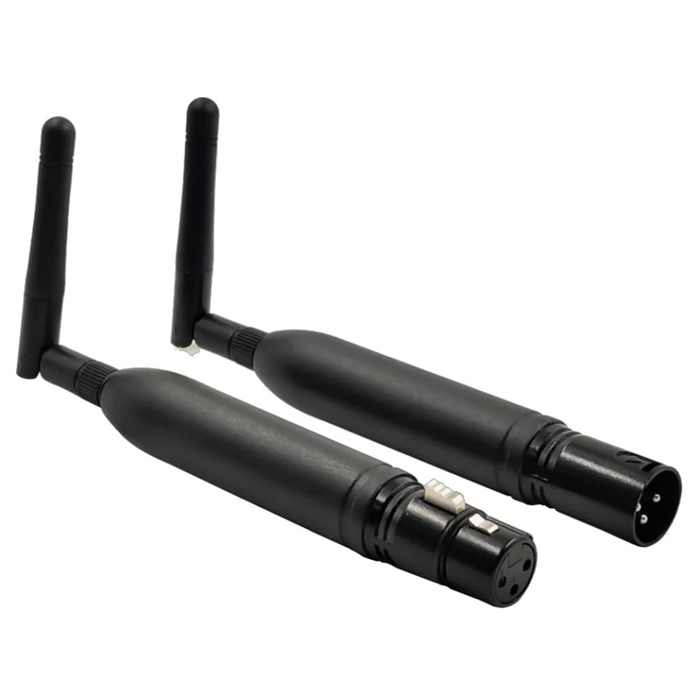 10 Buah/Lot Pemancar/Penerima Sinyal DMX512 Nirkabel Dapat Diisi Ulang Pengontrol Sinyal Nirkabel Lampu Panggung 3-Pin