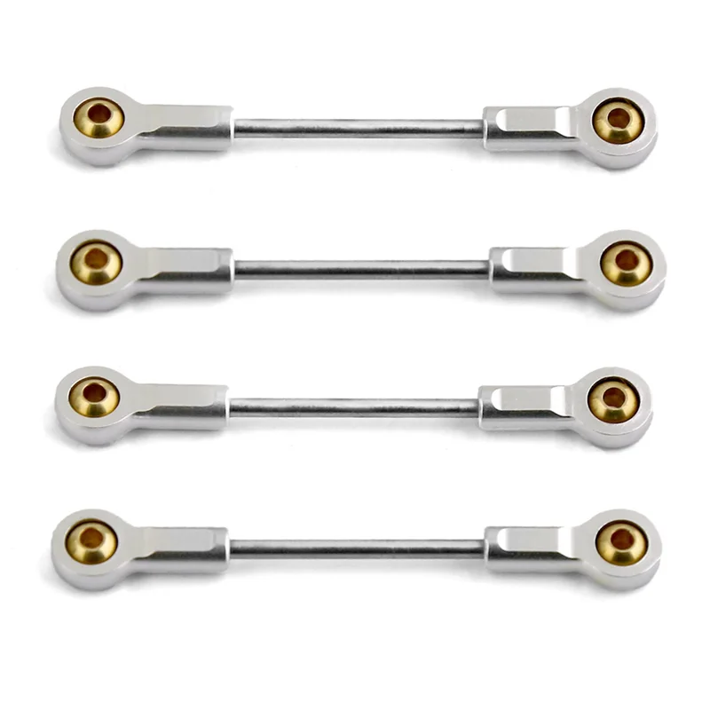 

JY-4Pcs Metal Chassis Suspension Link Rod Tie Link For Kyosho MINI-Z 4X4 1/18 1/24 RC Car Kit