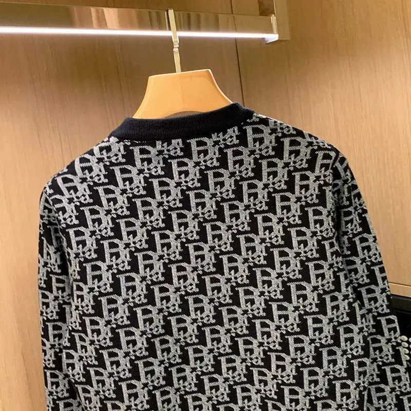 Pull Tissé avec Lettres pour Homme, Automne Hiver
