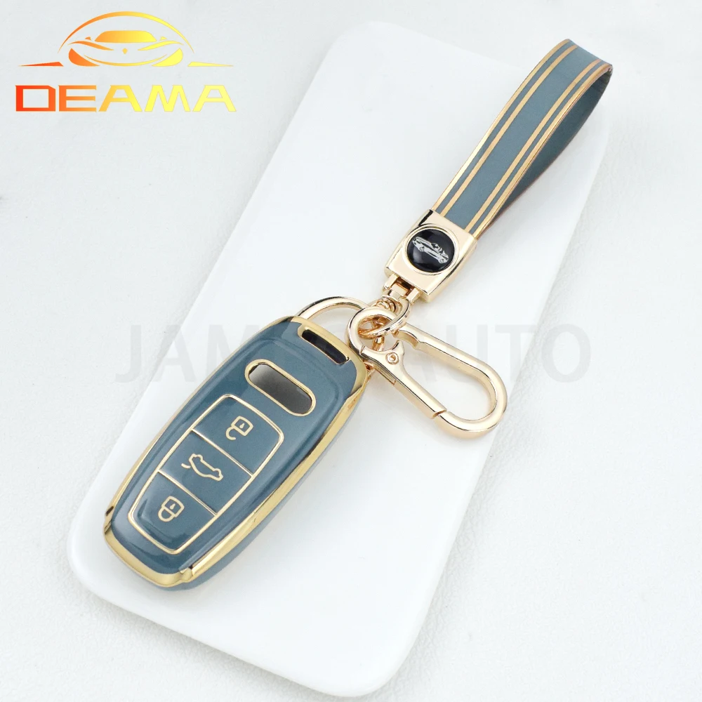 For Audi Q8 RSQ8 A6 C8 S6 RS6 A7 S7 RS7 A3 8Y A8 D5 4N RS E-tron GT Q4 Q7 4M TPU Car Remote Key Case Cover Fob Shell