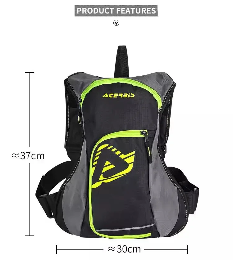 Acerbis  Motocross Backpack Water Small Bag Motorcycle Cycling Hydration Pack MTB Off Road Mountain Motorbike Bicycle Toolkit