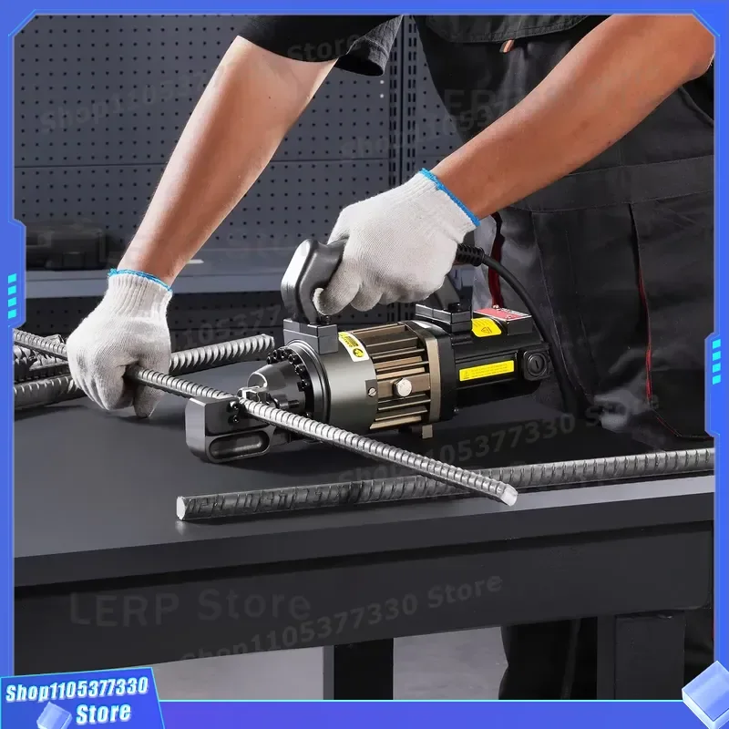 PC 16 Portable Handheld Rebar Cutter Electric Steel Bar Cutting Machine for Construction Site Building Work Heavy Duty Tool