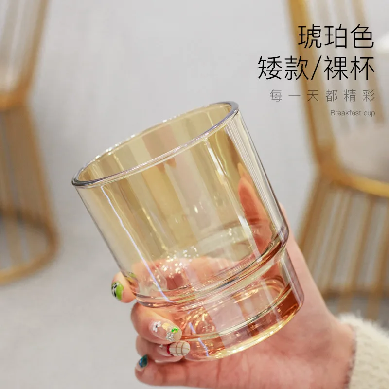 High Quality Bamboo Joint Cup Universal Ins Glass Portable Coffee Cup Household Cup with Straw Cup Custom Water Cup