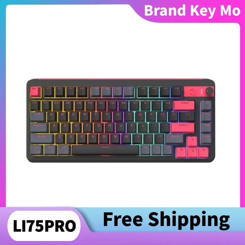 IROK Li75 Pro Wireless Bluetooth Magnetic Axis Mechanical Keyboard Full Key Hot Swap Learn Macro Definition Gaming Keyboard