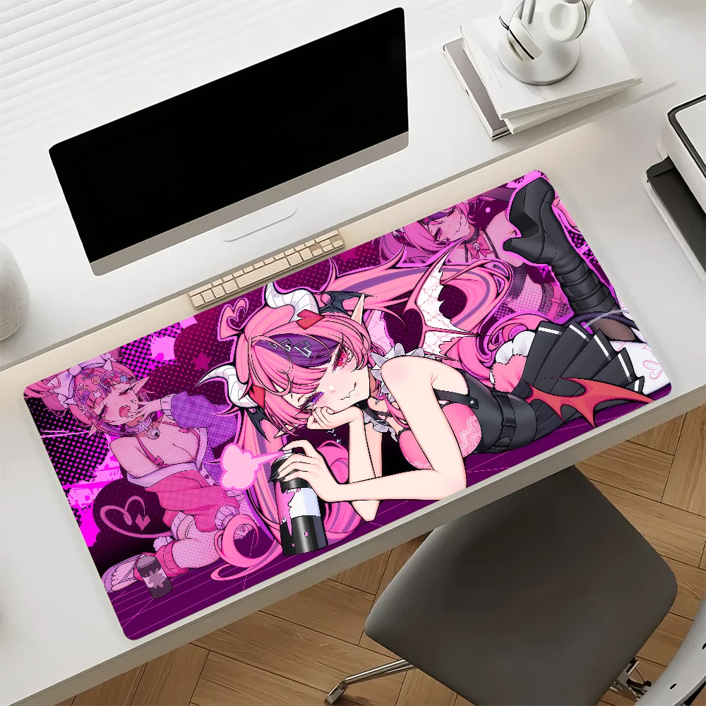 mouse-pad-grande-ironmouse-com-base-de-borracha-antiderrapante-para-pc-laptop-e-jogos-tema-menina-anime-com-cabelos-roxos-e-rosas
