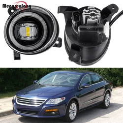 2 X 30W H11 Car LED Fog Light with Angel Eye DRL Daytime Running Lamp For VW Volkswagen Passat CC (357) 2008 2009 2010 2011