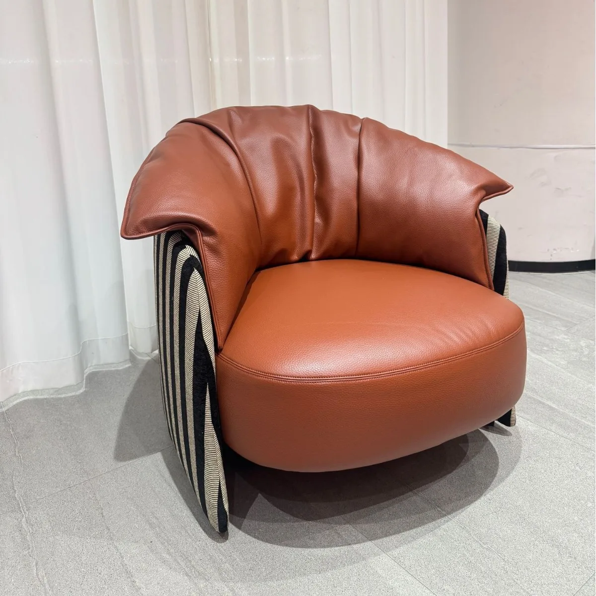 Solid wood French retro sofa bedroom living room reading chair sofa chair
