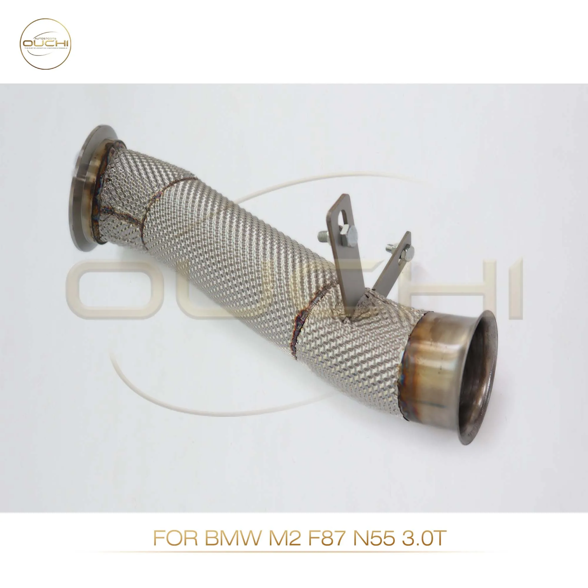 Ouchi No Fault Light Downpipe for BMW X5 G05 X6 G06 M50i 2019-2023 4.4T N63 Engine V8 Performance Exhaust Pipe Upgrade