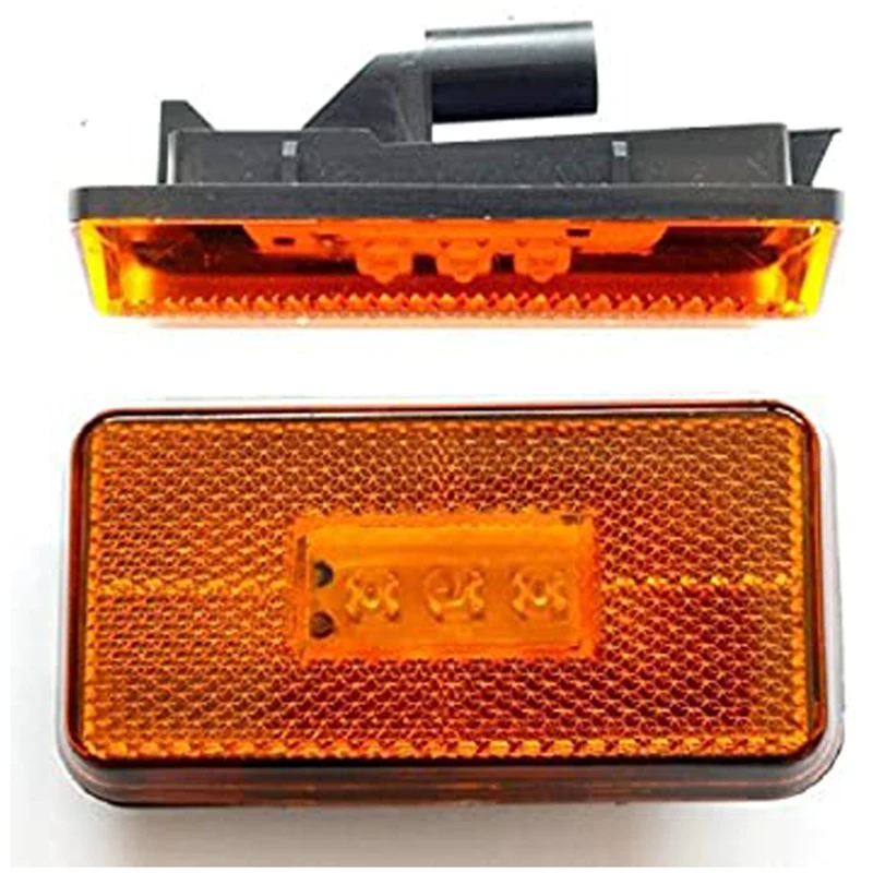 2 PCS SIDE LAMP FOR SCANIA R P G S SERIES (2007 - 2017) AMBER LED SIDE MARKER LAMP RH OR LH 1737413