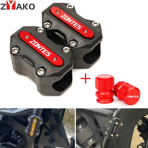 Para Zontes G1 125 150 Zontes 368G 368E 350E 703RR /F/T ZT 125 310R 310X 350 X T protector de motor de motocicleta bloque de parachoques tapas de neumáticos