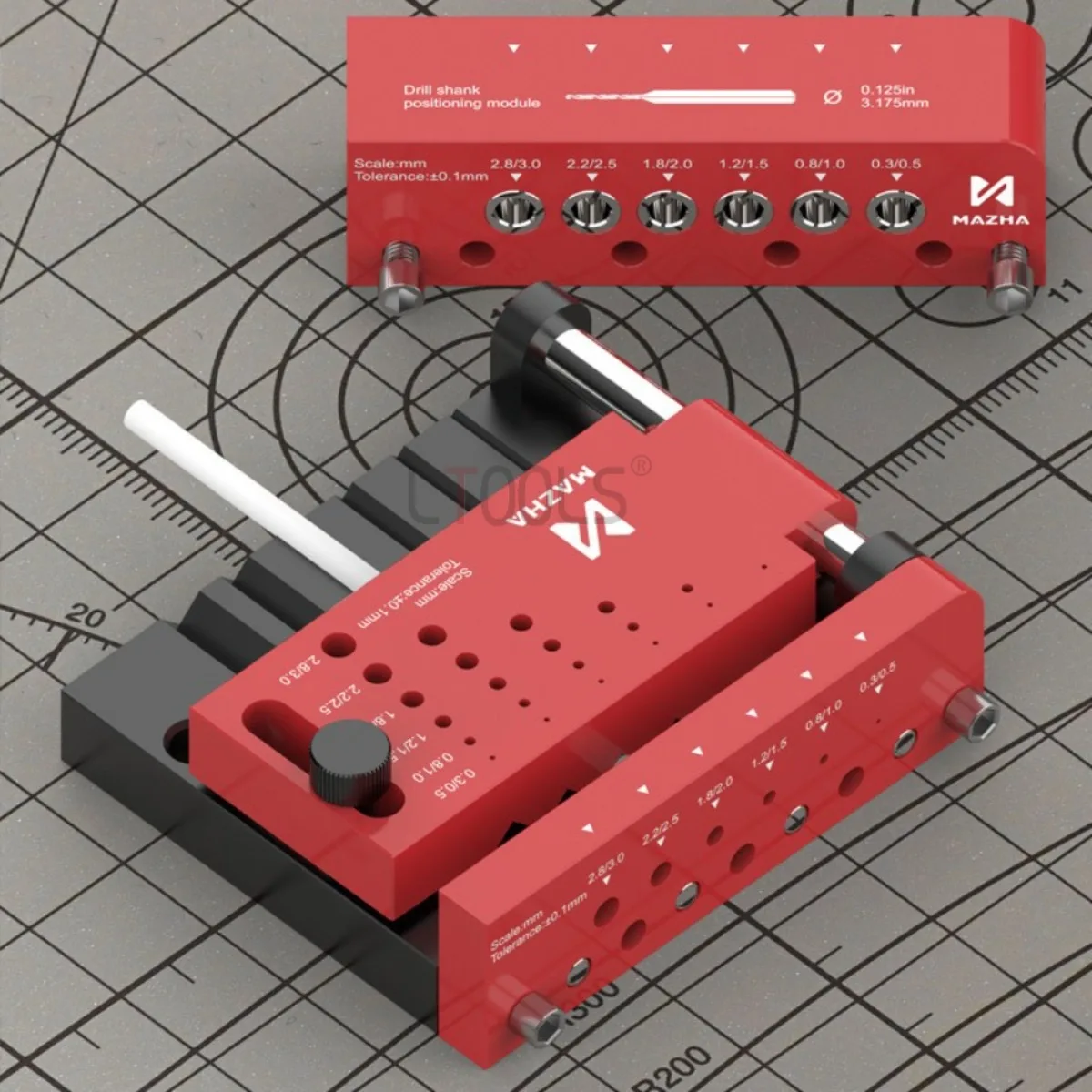 

Пластиковая дрель с круглым стержнем, прочное приспособление для позиционирования из алюминиевого сплава, многофункциональная модель, ручное сверление, вспомогательные инструменты «сделай сам»