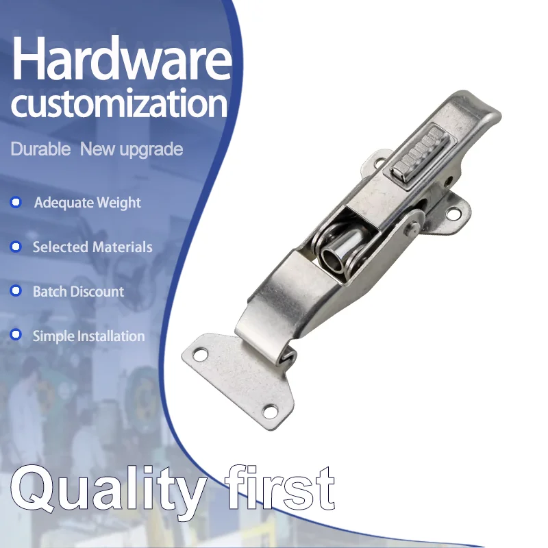 

Carriage Container Lock Catch 304 Stainless Steel Refrigerated Compartment Anti Loosening Lock Catch