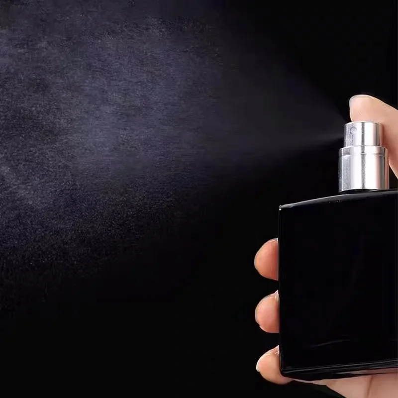 Flaconi Spray per profumo in vetro vuoto nero da 50ml/1.69 once atomizzatore per profumo riutilizzabile per uomo donna contenitore per olio