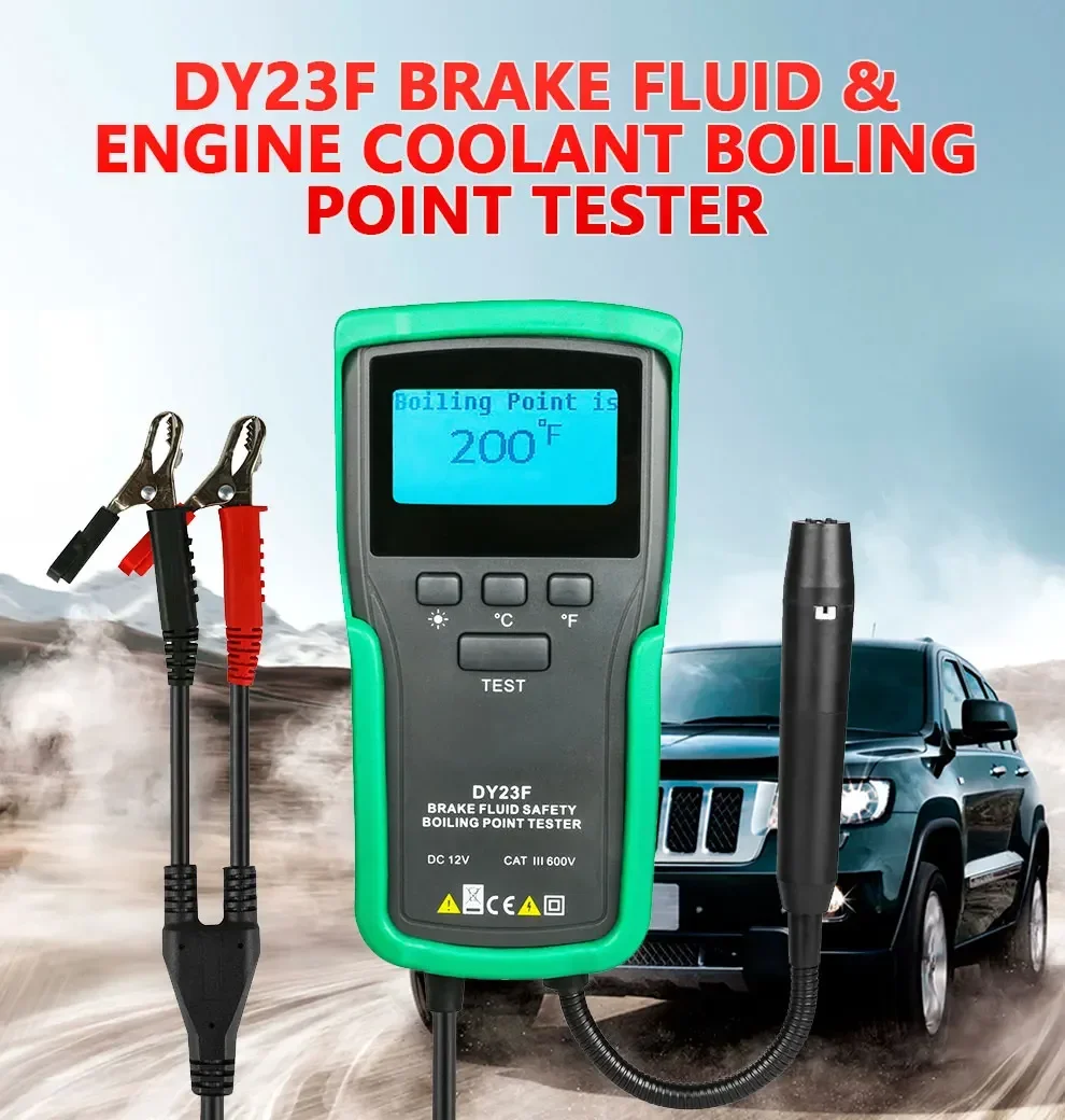 

DUOYI DY23F 12V Auto Brake Fluid Tester Digital Car Brake Oil Tool DOT3/4/5/5.1 HD Indicator check Display Auto Oil tool