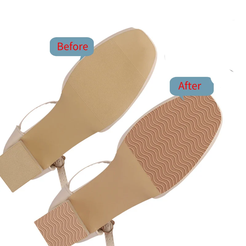 2pcs Shoe Soles Anti-slip Stickers Forefoot Wear-resistant Non-slip Pads Self-adhesive Shock-absorbing Sole Protection Stickers