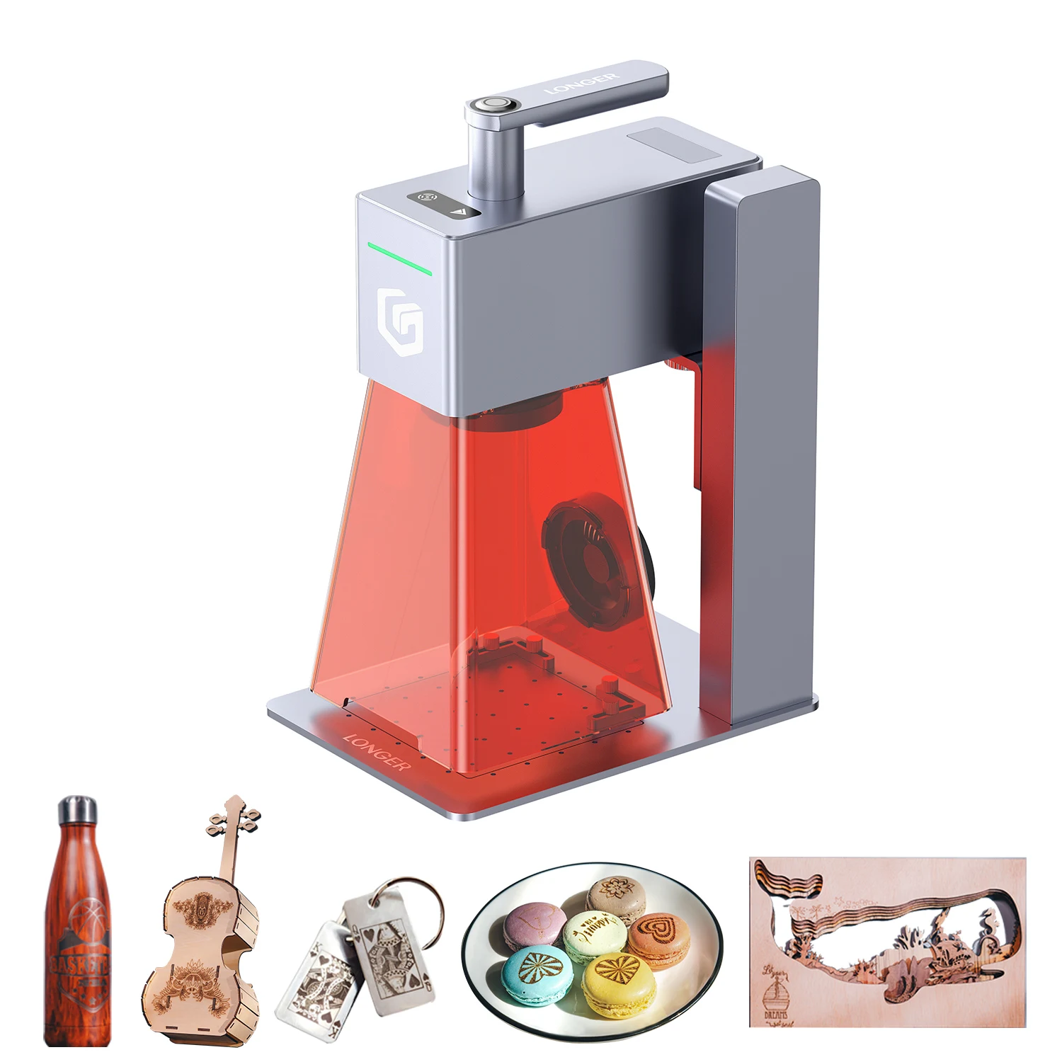 

LONGER Nano Pro 12W Portable Laser Engraving Machine 5000mm/s High Precision Multi Function Metal Glass Wood Gift Engraver DIY Tool Kit