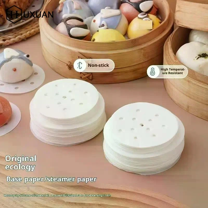 Aliexpress NEW!100/400 PCS Disposable Steaming Paper Baking Paper Silicone Oil Paper Non-stick Steam Resistant Paper Buns Steaming Grid - Aliexpress Deal