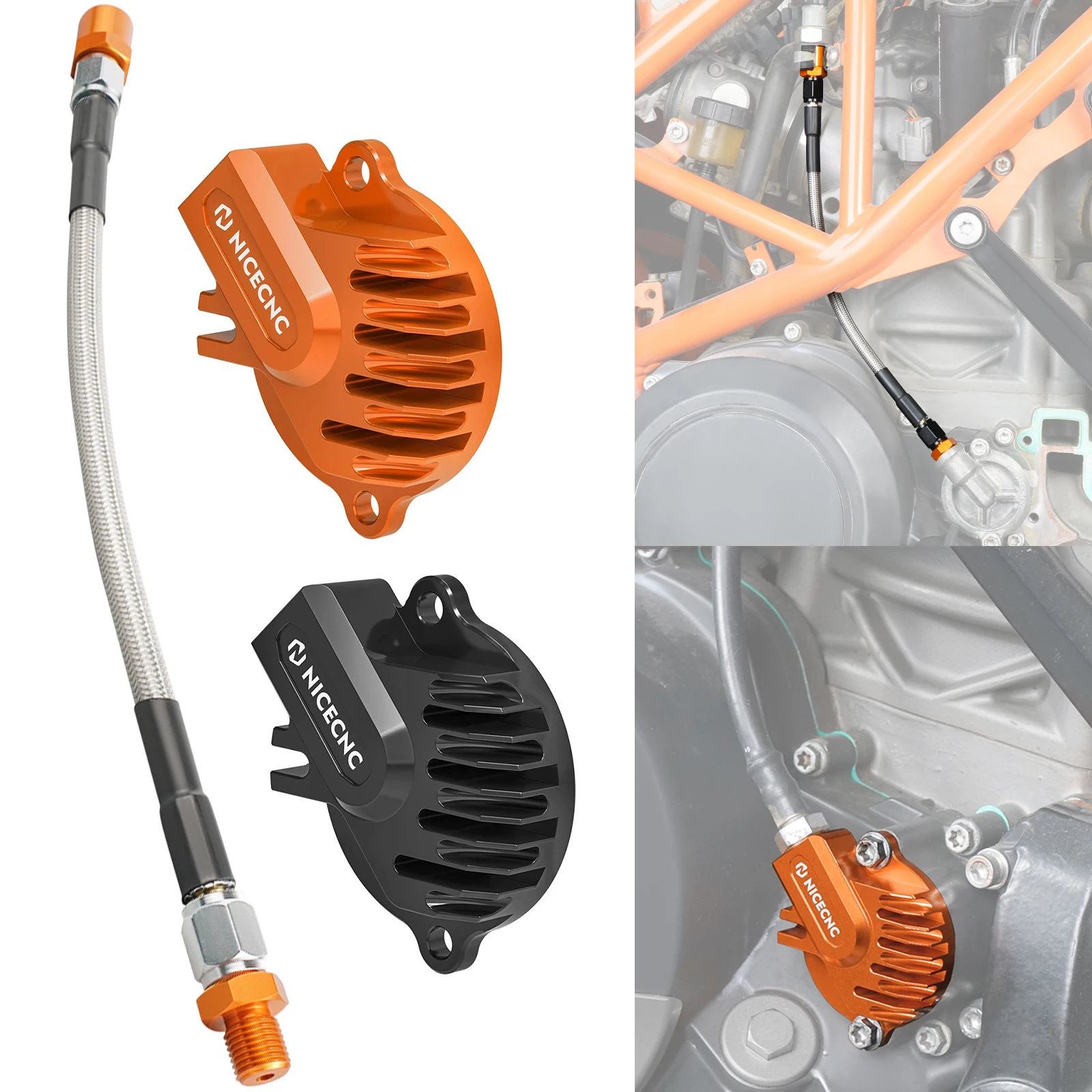 

For 2012-2024 KTM 690 SMC R 690 Enduro R Oil Pressure Hose/Oil Filter Cap for Husqvarna 701 Supermoto 701 Enduro 2016-2024