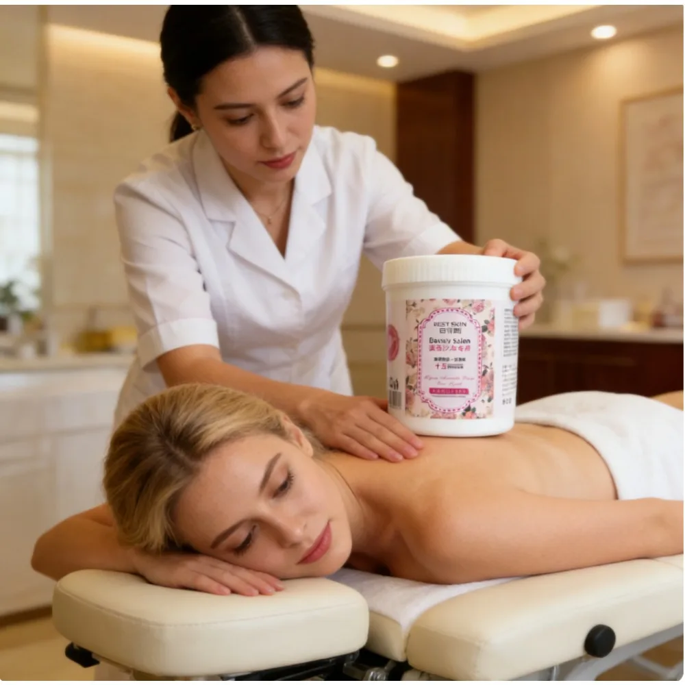 Aromatherapy Rose Essential Oil, Beauty Salon Face & Body Massage Cream, 1000g