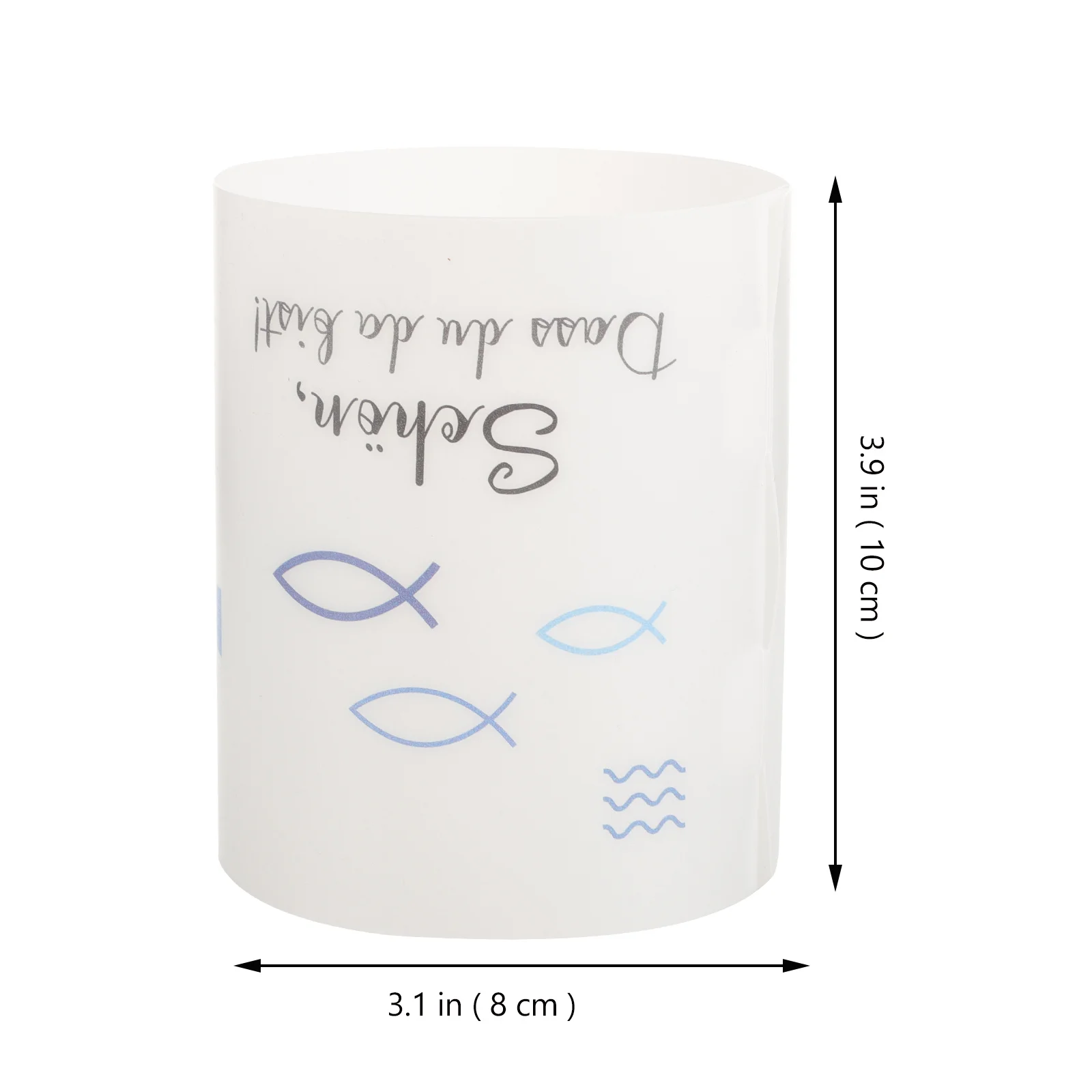 

8Pcs Windproof Protectors Plastic Shades for Indoor and Outdoor Use Cover Desktop Plastic Shades