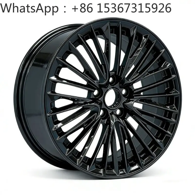 15-17 Inch 5x112 5x114.3 High Gloss Black Magnesium Alloy Flow Formed Forged Wheel Rims