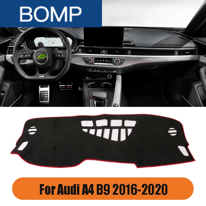 

For Audi A4 A5 B8 B9 2007~2020 Anti-Slip Flannel Car Styling Dashboard Cover Pad Mat Sunshade Dashmat Carpet Auto Accessories
