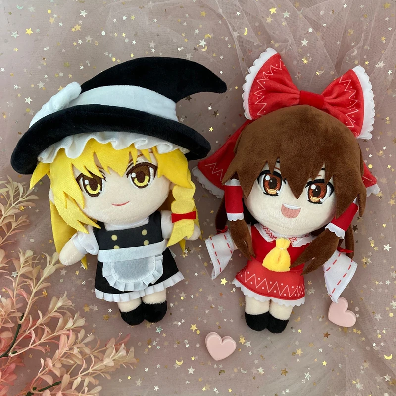 

Anime Touhou Project Plush Doll Toy 20cm Hakurei Reimu Kirisame Marisa Cute Soft Stuffed Pillow Adult Children Christmas Gifts