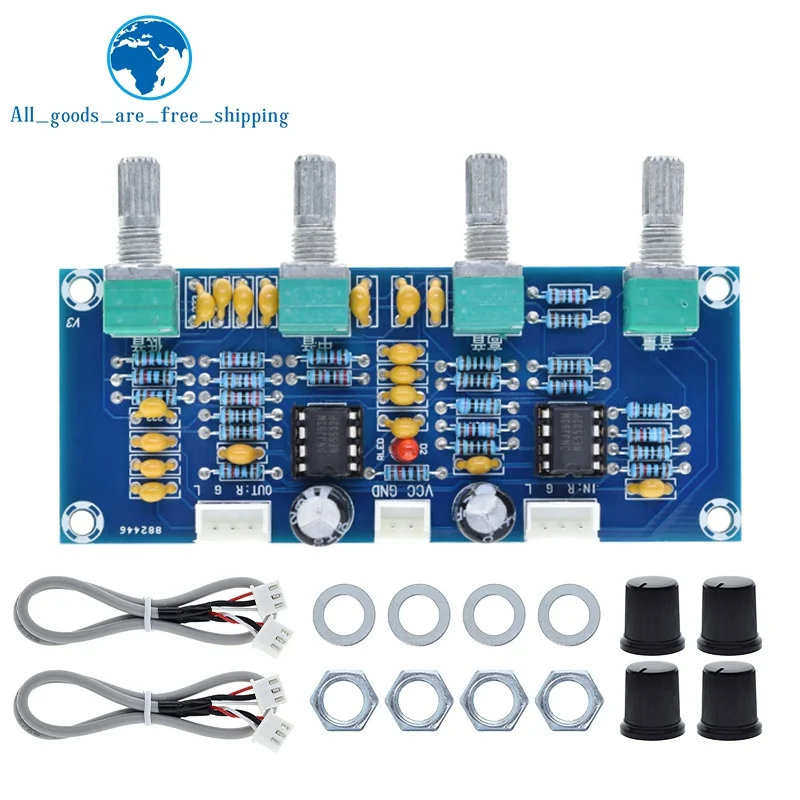 Imagem -05 - Tone Board Preamp com Graves Agudos Ajuste do Volume Tone Controller para Amplificador Tzt-xh-a901 Ne5532