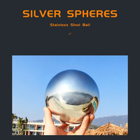 1Pcs Diameter 16mm-300mm 304 Stainless Steel Spherical Staircase Decorative Ball Mirror Gloss Hollow Ball Floating Ball Ornament