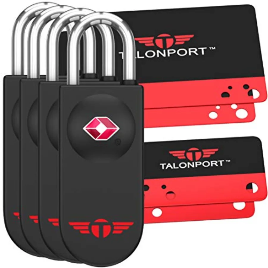 TSA Locks for Luggage Keyless Luggage Locks TSA Approved No Combination Needed Lifetime Card Keys Durable Metal Suitcase Lock f