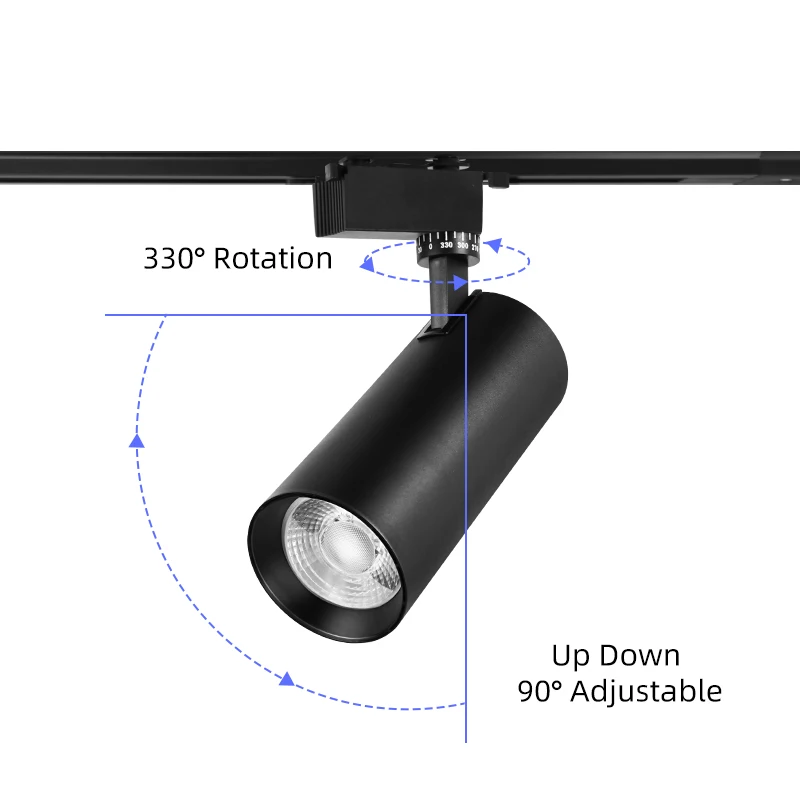 RGB reflektor szynowy LED 7 zestaw kolorów etap oprawa oświetleniowa 220V Rail Spot Led lampy Neon Bar KTV najlepszy wystrój oświetlenie drogi