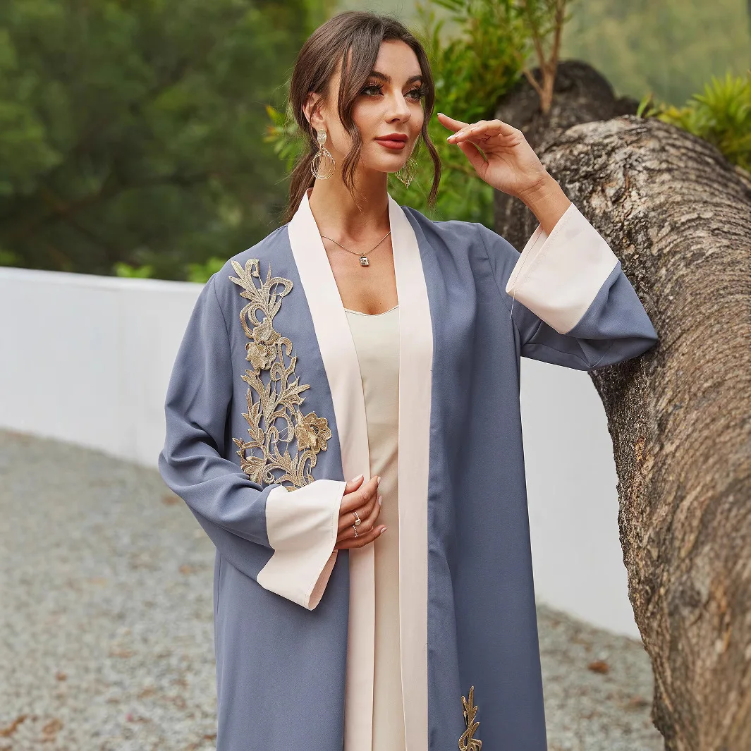 

Open Abaya Muslim Women Maxi Dress Cardigan Dubai Kaftan Ramadan Kimono Jalabiya Caftan Robe Islamic Clothing Arab Musulman 2025