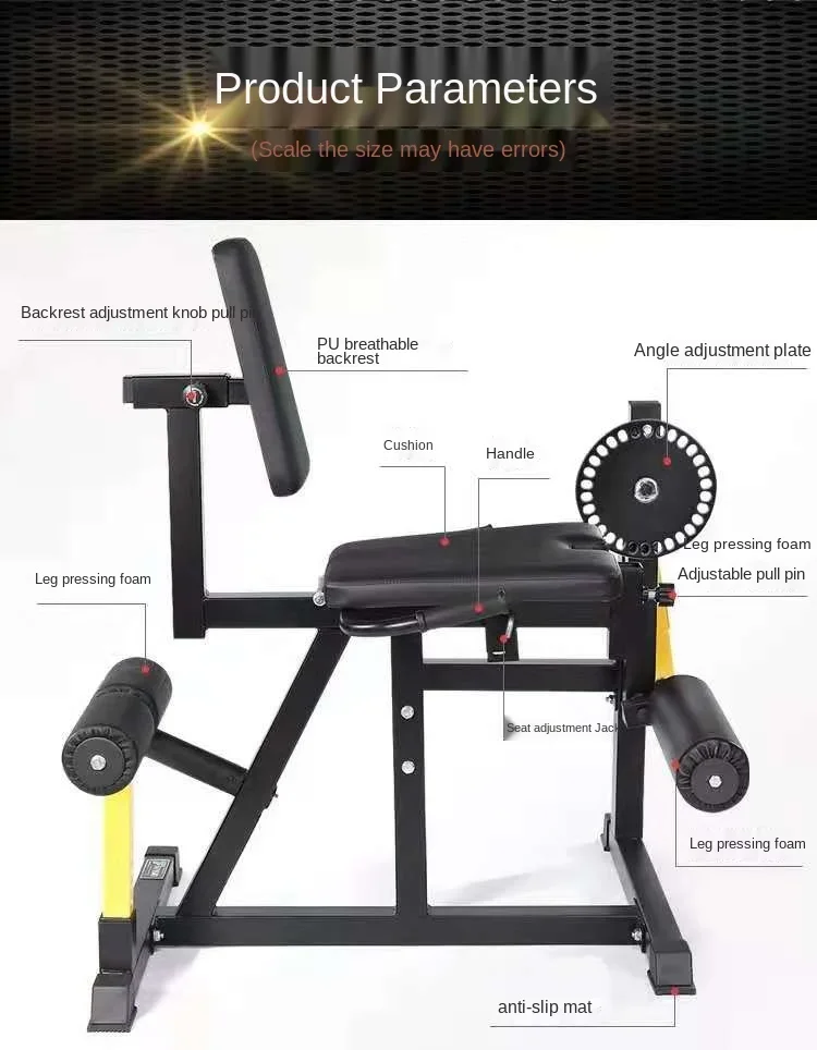 Unisex Leg Muscle Trainer Sitting Leg Flexion And Extension Lower Limb Rehabilitation Biceps Exercise Fitness Equipment