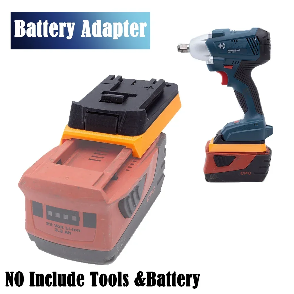 

Battery Adapter Converter For HILTI 22V B22 CPC Lithium to for Bosch 18V Series Tools Electric Drill Accessories(Adaptor Only）