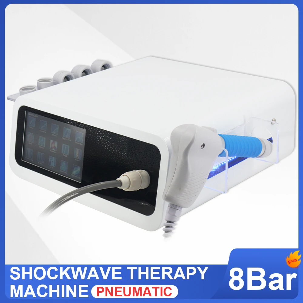 

8Bar Pneumatic Shockwave Machine Relieve Pain For ED Treatment Shock Wave Therapy Machine Body Relaxation Massager 2024 New