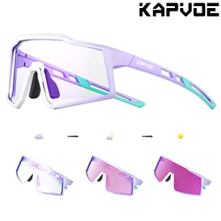 Kapvoe Kid's Photochromic Cycling Glasses Sunglasses MTB Boy Girl UV400 Baseball Youth Glasses Bicycle Glasses Children Skating