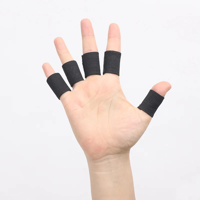 Protector de articulación de dedo para baloncesto y Fitness, funda deportiva, vendaje para dedos para protección del pulgar, antideslizante y transpirable, 10 Uds.