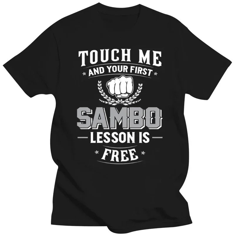 Your First Lesson Free Tee shirt  Fashion Hot sale Sambo T-Shirt  men clothing manga vintage anime clothes mens designer clothe