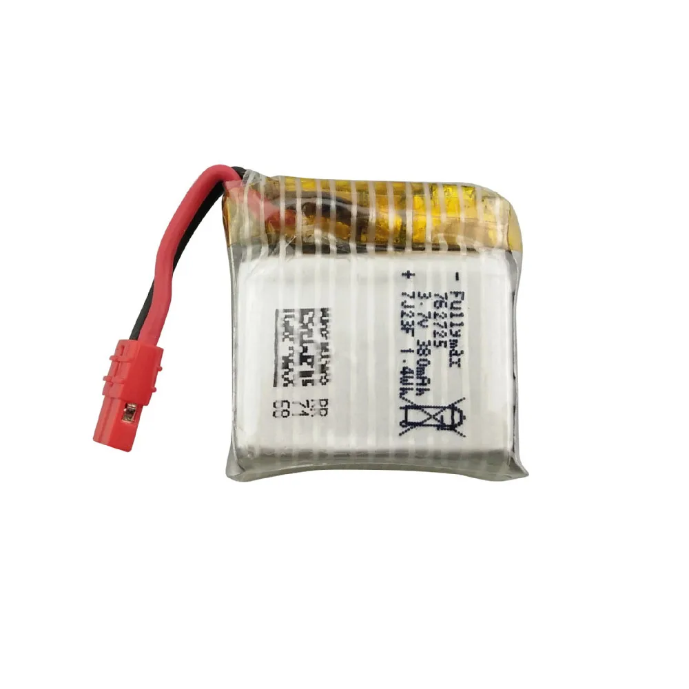 3.7V 380 Mah Batterij 762725 Voor Syma X21 X21W X26 Quadcopter Onderdelen Afstandsbediening Helikopter Accessoires 3.7V lipo Batterij