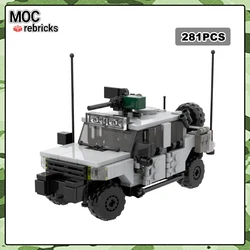 MOC 밀리터리 시리즈 조립 빌딩 블록, 보병 상업 경량 장갑 차량, M150 MCV 장난감 모델 브릭, 어린이 선물
