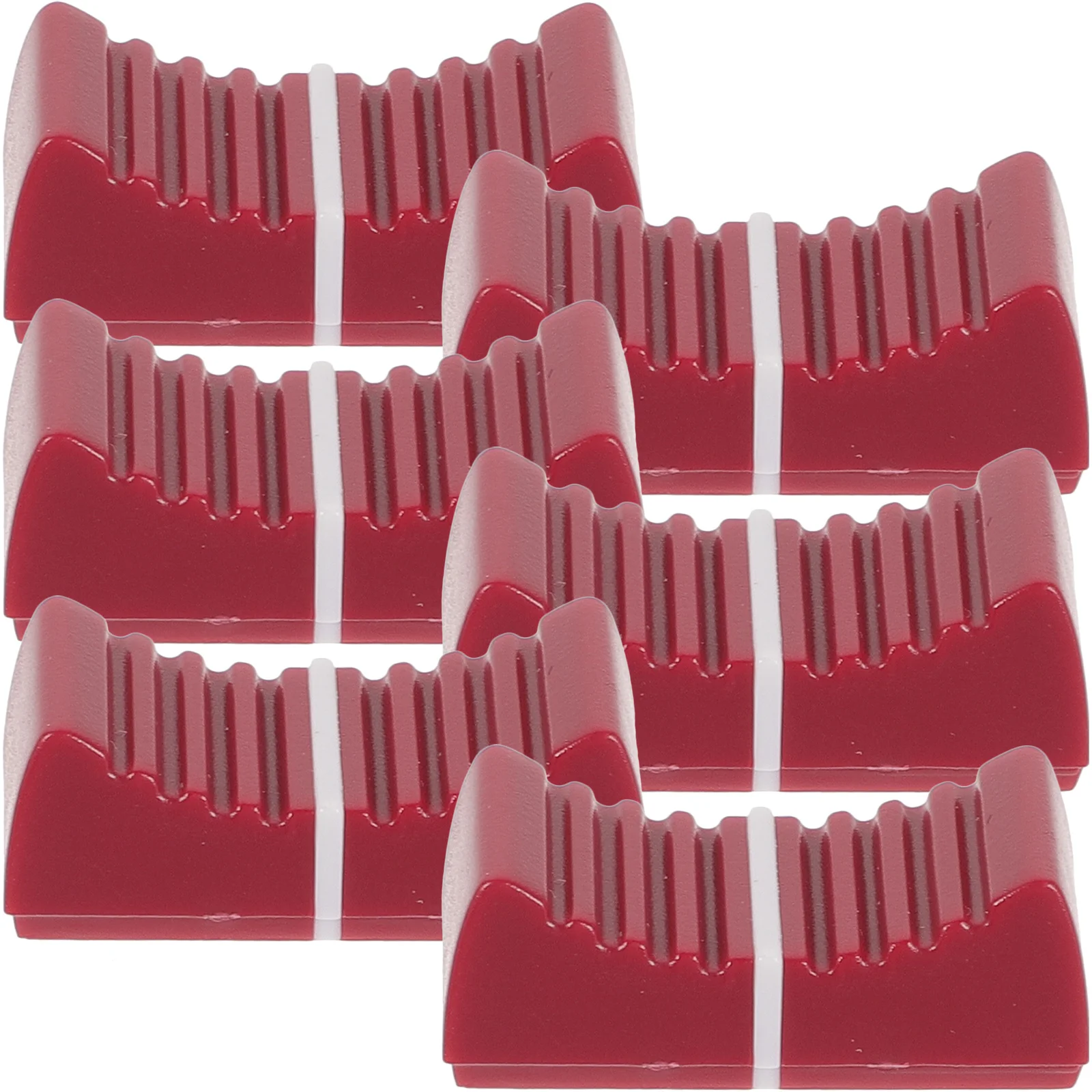 

6pcs Potentiometer Straight Slide Knobs For Guitar Volume Control Slider Shaft Replacement Dj Mixer Parts Flat Push Knobs