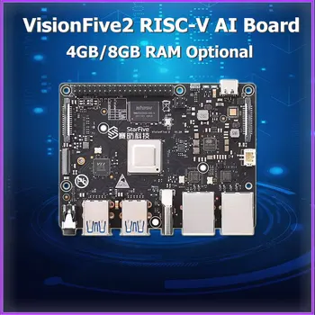 VisionFive2 RISC-V single board computer with integrated 3D GPU based on StarFive JH7110 processor on Linux