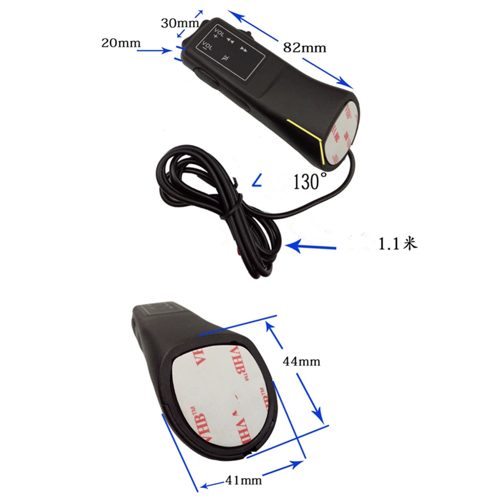 

Universal Car Steering Wheel Buttons Multi-functional Remote Controller Car Audio GPS Navigation DVD Wired Control 5-Key